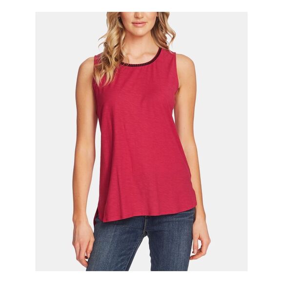 TWO BY VINCE CAMUTO Womens Sleeveless Jewel Neck Tank Top - Picture 1 of 1